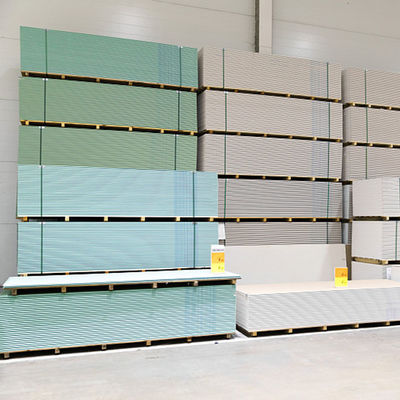 ราคาดี พลาสเตอร์บอร์ดกันน้ำ 12.5 มม. ยิปซั่มบอร์ดกันความชื้นสำหรับฝ้าเพดาน ออนไลน์